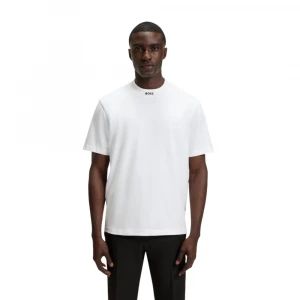Relaxed-Fit T-Shirt In Stretch Cotton With Logo Collar