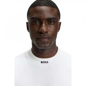 Relaxed-Fit T-Shirt In Stretch Cotton With Logo Collar 1