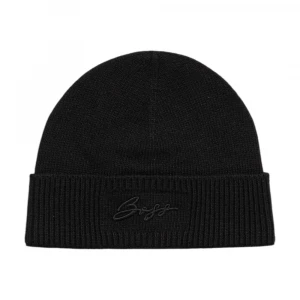 Шапка Boss Knitted Beanie Hat With Embroidered Logo