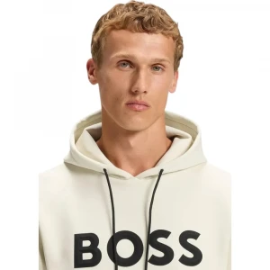 Худи Boss Cotton-Blend Hoodie With Moulded Logo 1