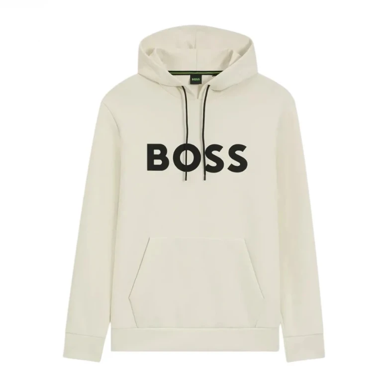 Худи Boss Cotton-Blend Hoodie With Moulded Logo 3