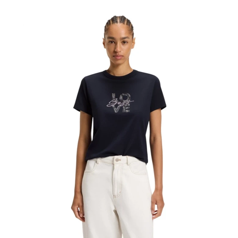 Slim-Fit T-Shirt In Cotton Jersey With Logo Artwork