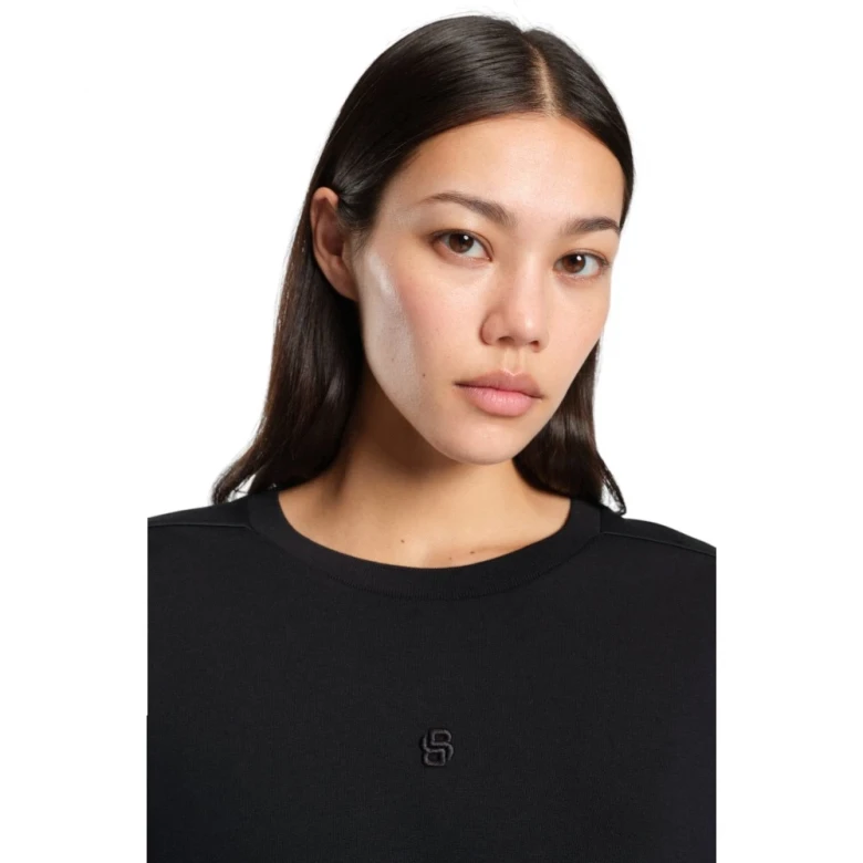 Свитшот Boss Cotton-Blend Sweatshirt With Tie Detail 3