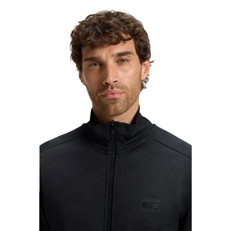 Ветровка Boss Regular-Fit Zip-Up Sweatshirt With Quilted Jacquard 2