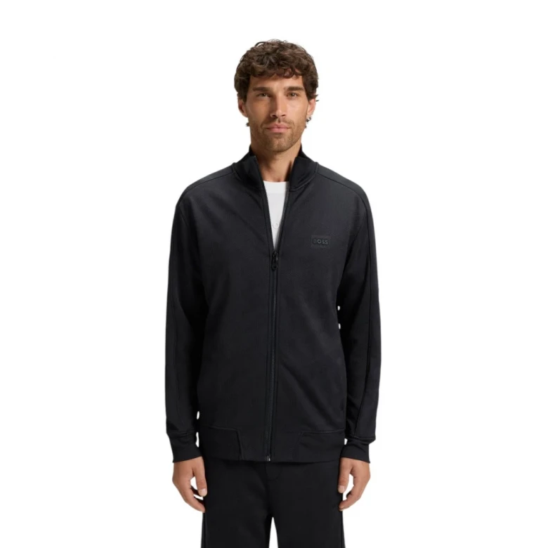 Ветровка Boss Regular-Fit Zip-Up Sweatshirt With Quilted Jacquard