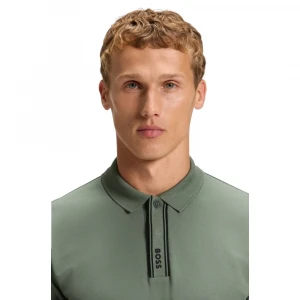 Поло Boss Paddy Polo Shirt With Striped Placket And Logo 0