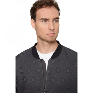 Куртка Boss Water-Repellent Bomber Jacket With Double B Monogram Jacquard 2