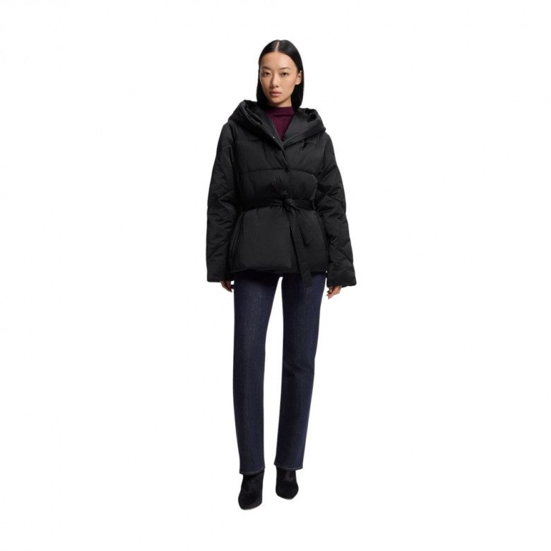 Boss Water-Repellent Quilted Jacket With Belt Kurtkasi 3