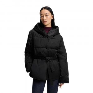 Boss Water-Repellent Quilted Jacket With Belt Kurtkasi