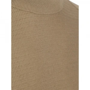 Свитер Boss Structured Sweater In Cotton And Cashmere With Logo Patch 4