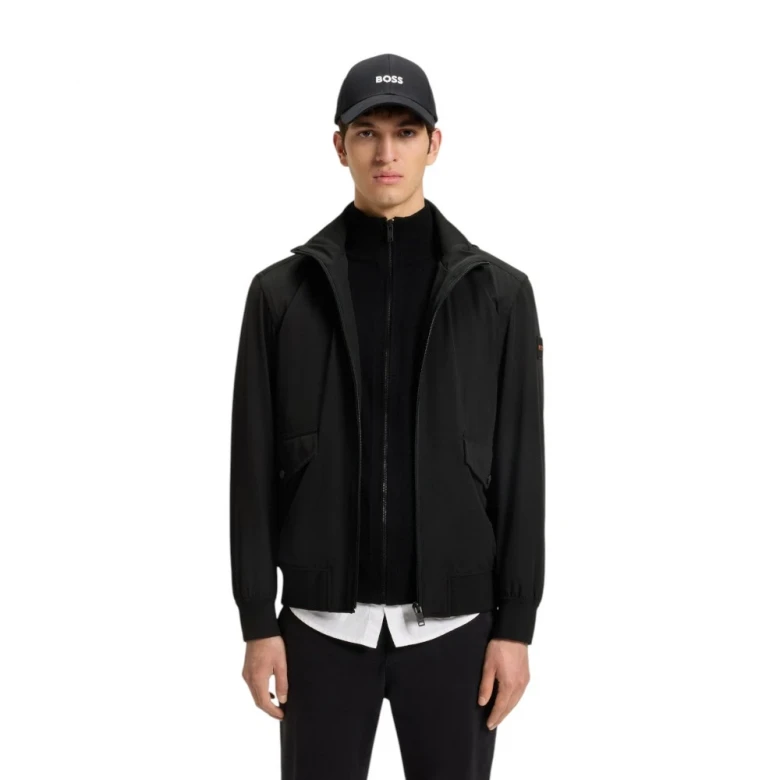 Куртка Boss Water-Repellent Aviator-Style Bomber Jacket With Packable Hood