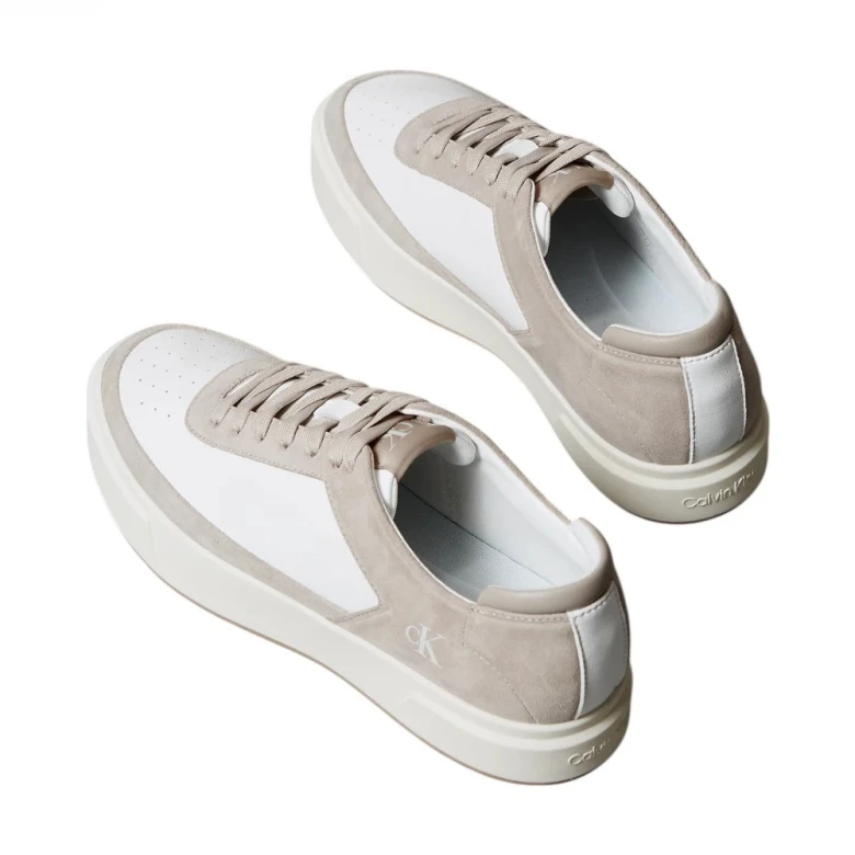 Leather and Suede Signature Trainers 2