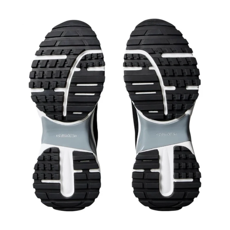 Suede and Emblem Logo Nylon Trainers 5