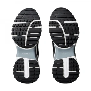 Suede and Emblem Logo Nylon Trainers 5