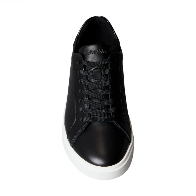 Leather Emblem Logo Pattern Trainers 3