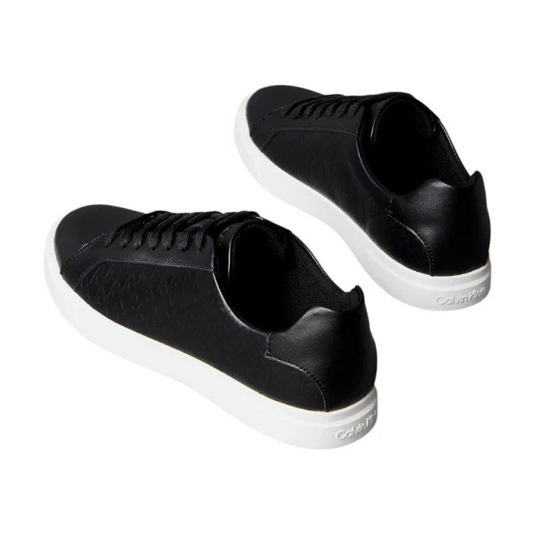 Leather Emblem Logo Pattern Trainers 2