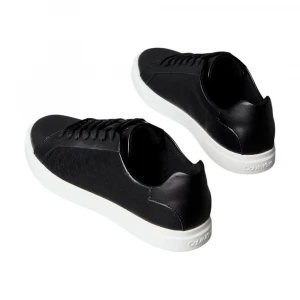 Leather Emblem Logo Pattern Trainers 2