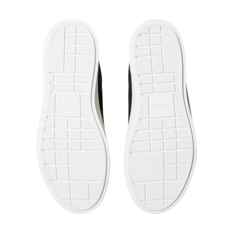 Leather Emblem Logo Pattern Trainers 5