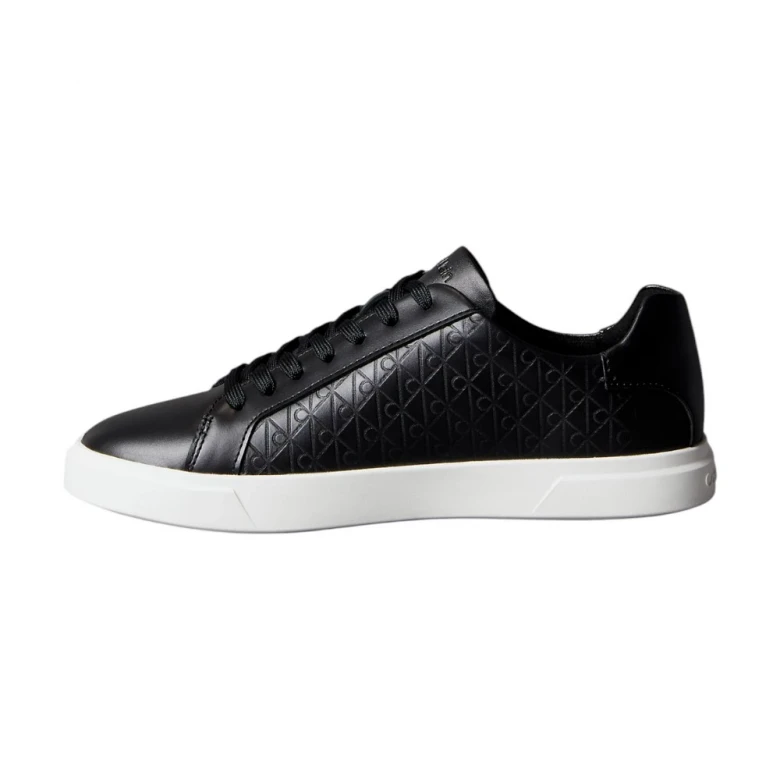 Leather Emblem Logo Pattern Trainers 4