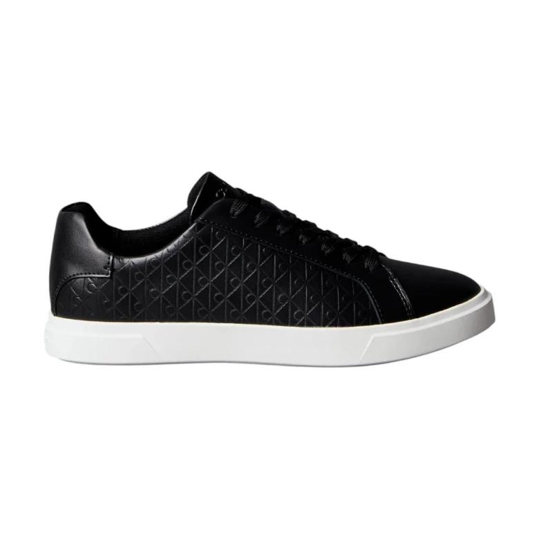 Leather Emblem Logo Pattern Trainers