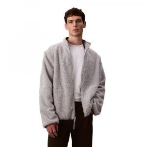 Reversible Sherpa Fleece Zip Up Jacket