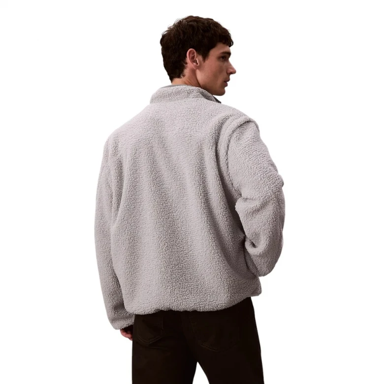 Reversible Sherpa Fleece Zip Up Jacket 1