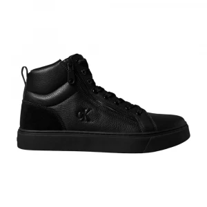 Classic Leather Zip High-Top Trainers