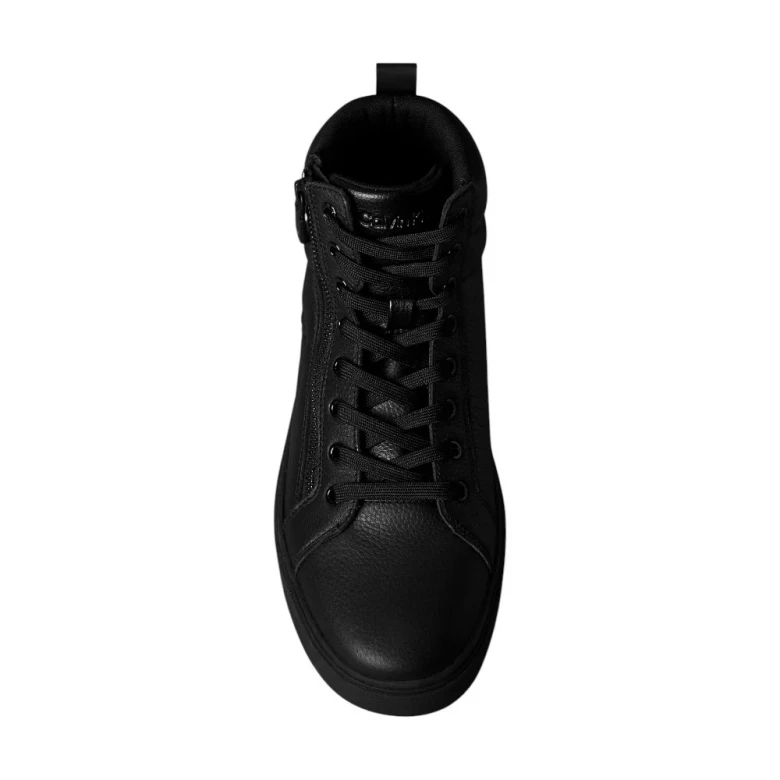 Classic Leather Zip High-Top Trainers 3