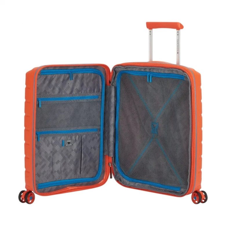 Чемодан Маленький Roncato Trolley 4r B-Flying Cyber Arancio Brillante 3
