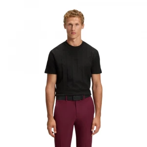 Cotton T-Shirt With Jacquard Pattern