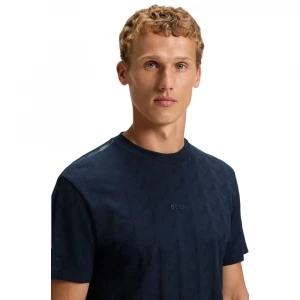 Футболка Boss Cotton T-Shirt With Jacquard Pattern 1