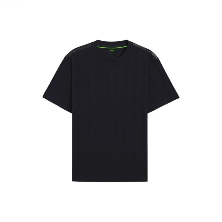Футболка Boss Cotton T-Shirt With Jacquard Pattern 4