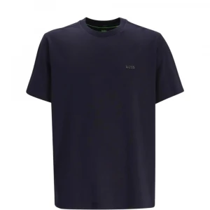 T-shirt Aus Stretch-baumwolle Mit Kontrast-logo