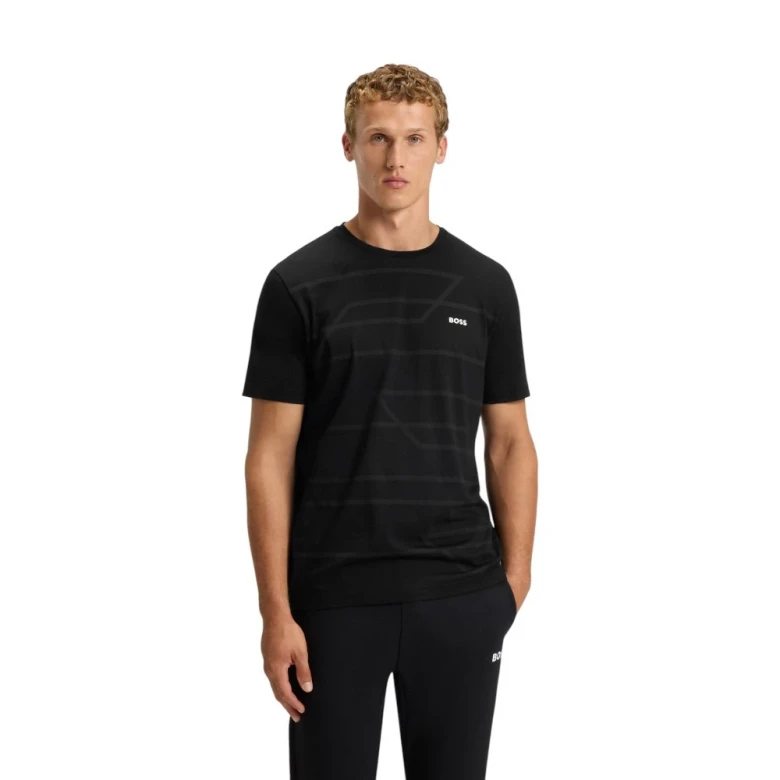 Cotton Jersey T-Shirt With Mixed-Print Logo