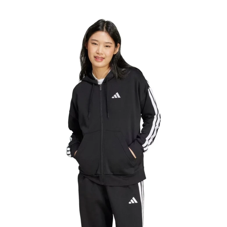 Essentials 3-Stripes Full-Zip Fleece