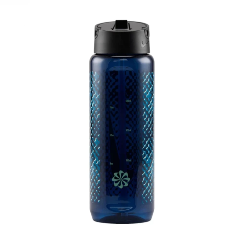 бутылка для воды nike tr renew recharge straw bottle 24 oz graphic blue void/black/green abyss/mint foam 24oz 1