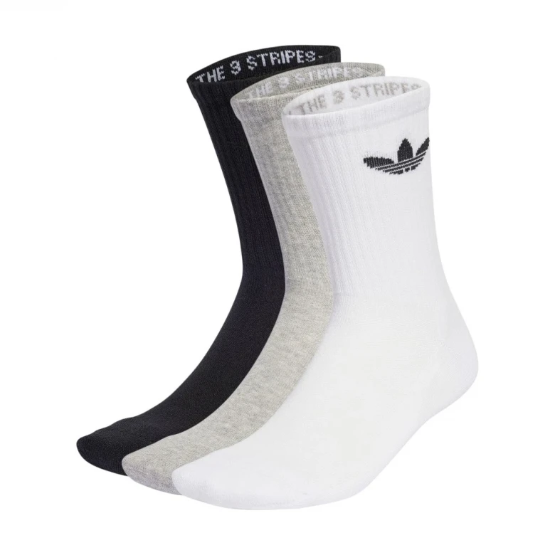 Trefoil Cushion Crew Socks 3 Pairs