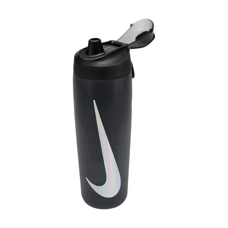 бутылка для воды nike refuel bottle locking lid 24 oz anthracite/black/silver iridescent 24oz 1