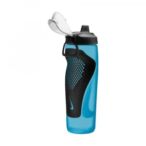 бутылка для воды nike refuel bottle locking lid 24 oz baltic blue/black/black iridescent 24oz 1