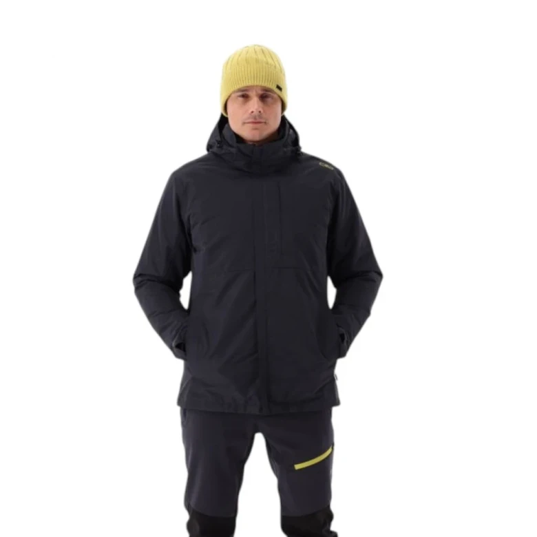 Man Jacket Zip Hood Detachable Inn.Jacket