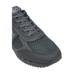 кроссовки sneaker black and white mesh+e 5