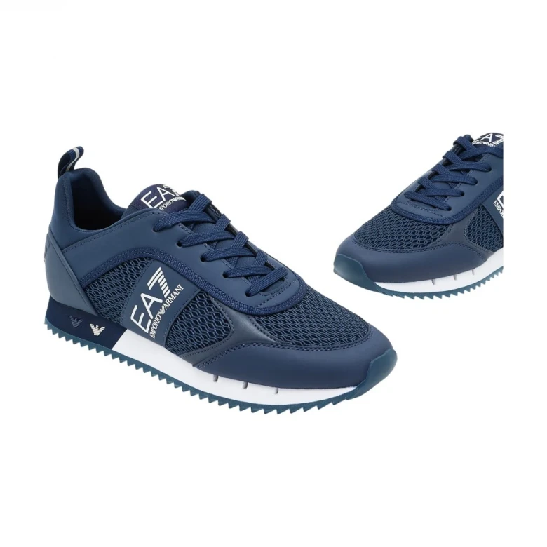 кроссовки sneaker black and white mesh+e 4