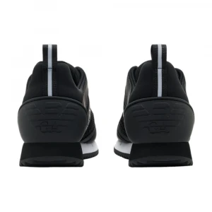 кроссовки sneaker black and white mesh+e 3