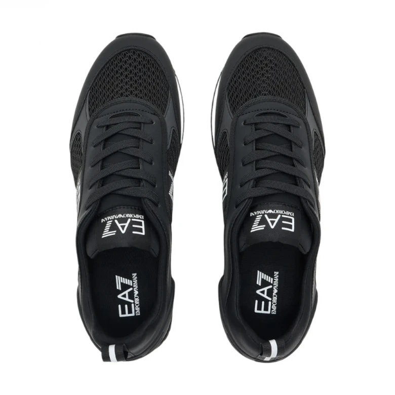 кроссовки sneaker black and white mesh+e 2