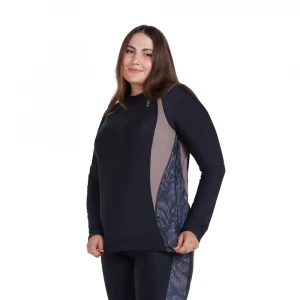 лонгслив для плавания rashguard long sleeve with diagonal (ladies) 2