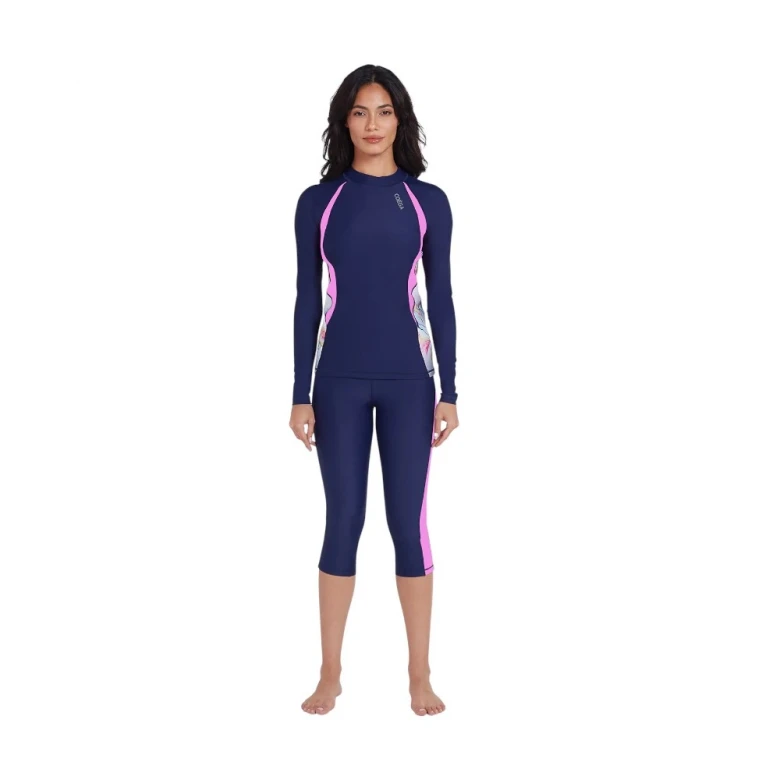 лонгслив для плавания rashguard long sleeve with diagonal (ladies) 4