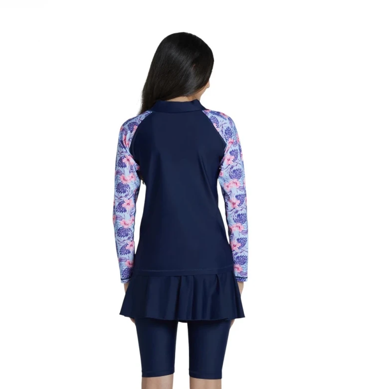 лонгслив для плавания rashguard long sleeve-aop sleeve (girls) 1