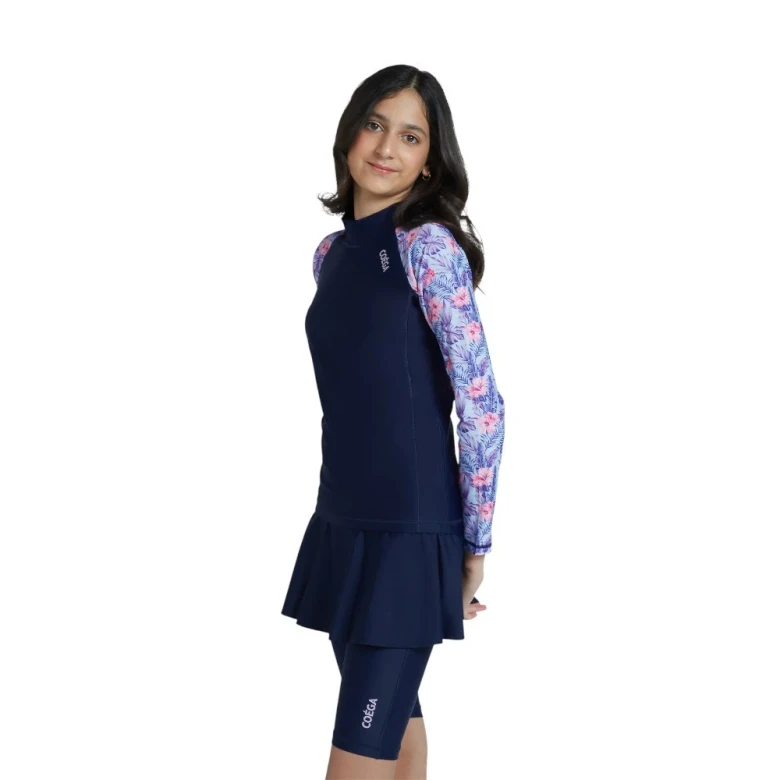 лонгслив для плавания rashguard long sleeve-aop sleeve (girls) 2