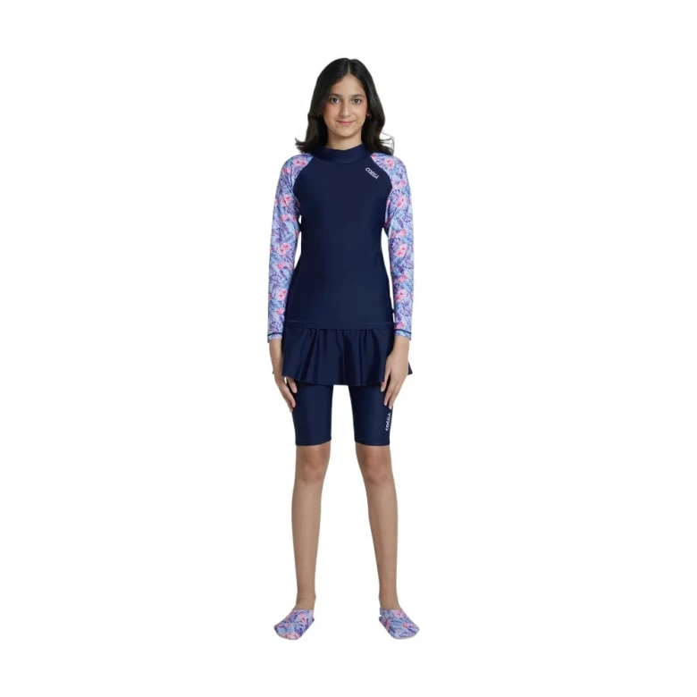 лонгслив для плавания rashguard long sleeve-aop sleeve (girls) 3