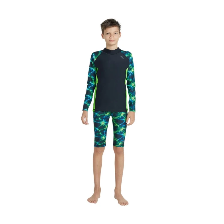 лонгслив для плавания rashguard long sleeve-aop sleeves (boys) 3